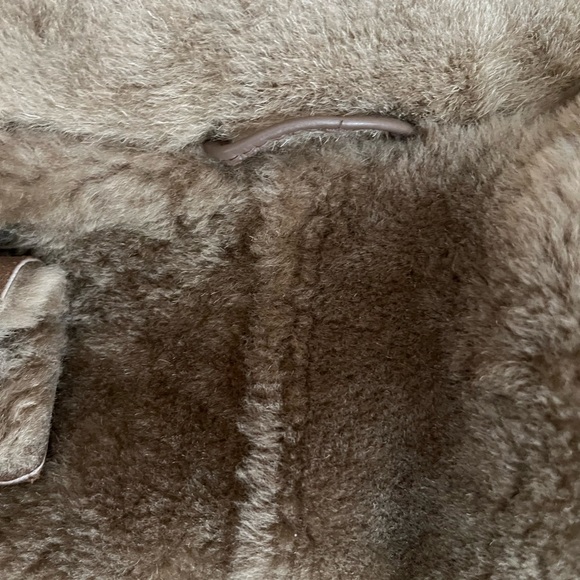 Shearling real sheep fur women's  jacket xs New Zealand made - Picture 7 of 7